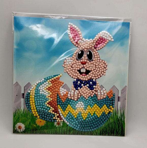 Happy Easter Card Bunny in Egg - Picture 3 of 6